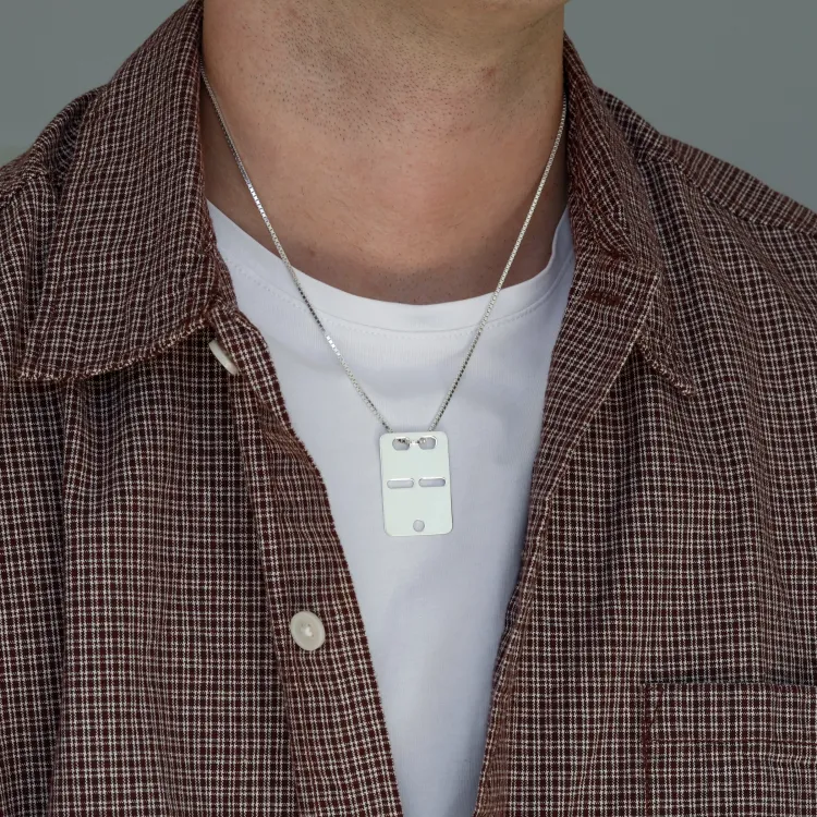 ID bricka i silver