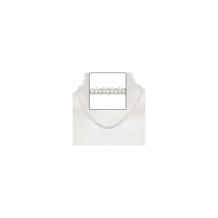 BNH bismark halskedja i silver 50 cm x 5,0 mm