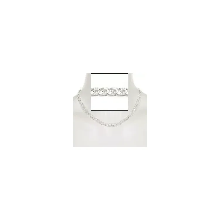 BNH bismark halskedja i silver 55 cm x 6,5 mm