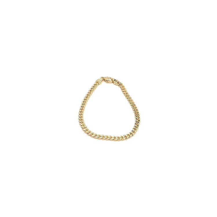 BNH panzerarmband i 8 karat guld 17 cm x 4,0 mm