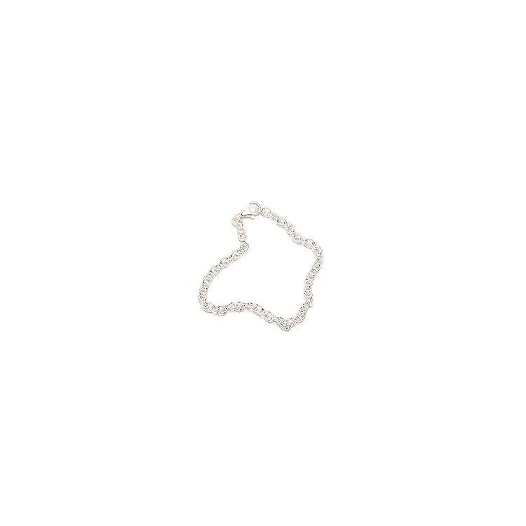 BNH Anker runda armband i silver 18,5 cm x 4,0 mm