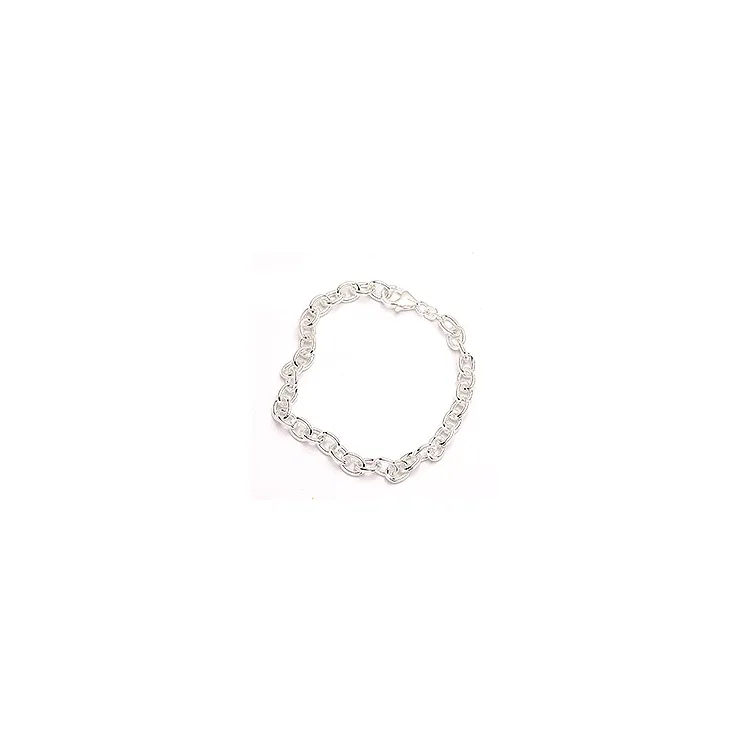 BNH Anker runda armband i silver 18,5 cm x 6,0 mm