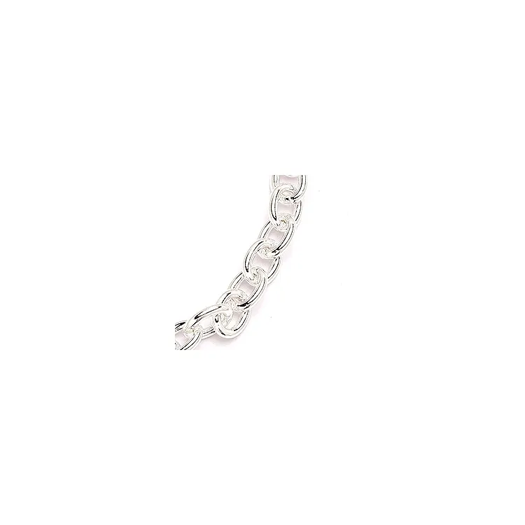 BNH Anker runda armband i silver 18,5 cm x 6,0 mm