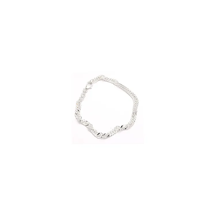 BNH singapore armband i silver 17 cm x 4,7 mm