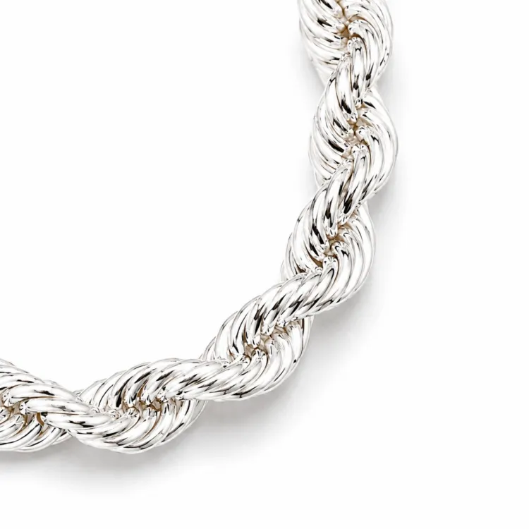 Cordelkedja i silver 55 cm x 4,5 mm