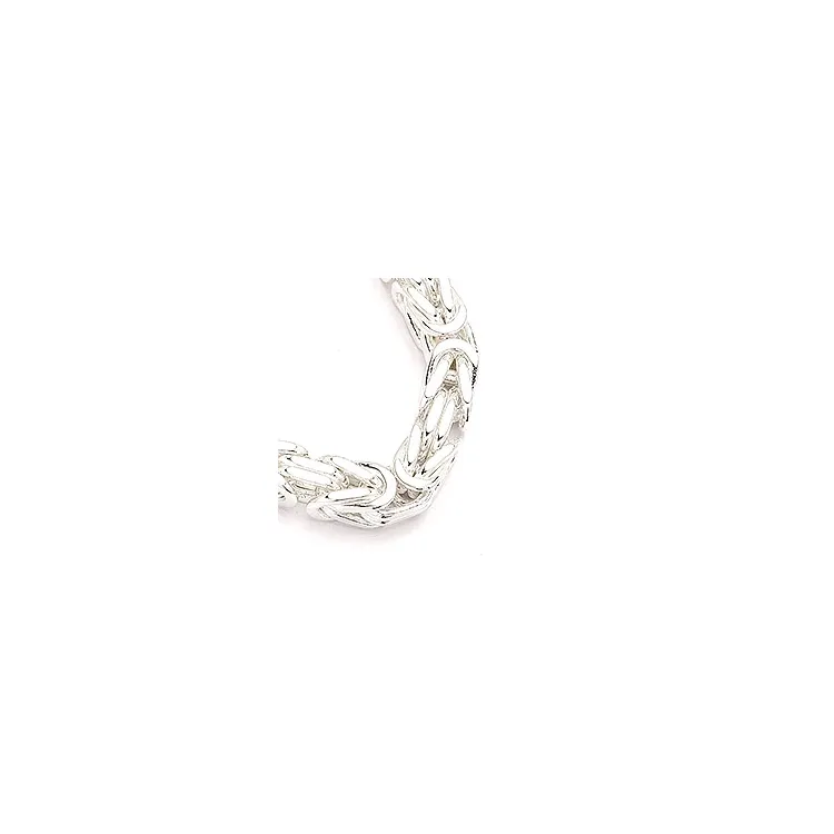 kungalänk armband i silver 17 cm x 5,6 mm