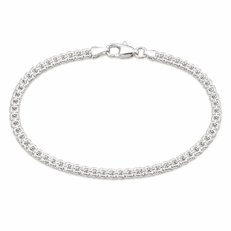 BNH bismark armband i silver 14,0 cm x 3,5 mm
