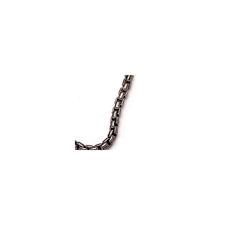 BNH veneziahalskedja i svart rhodinerat silver 80 cm x 2,0 mm