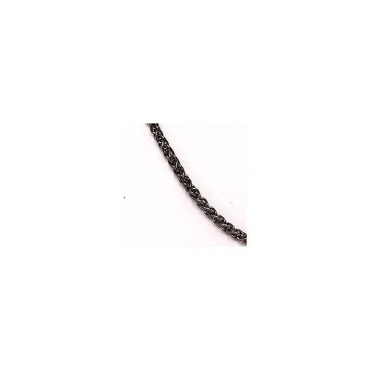 BNH vetehalsband i svart rhodinerat silver 42 cm x 1,3 mm