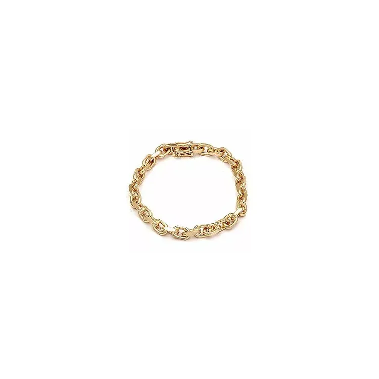 BNH Anker facet armband i 8 karat guld 21 cm x 5,0 mm
