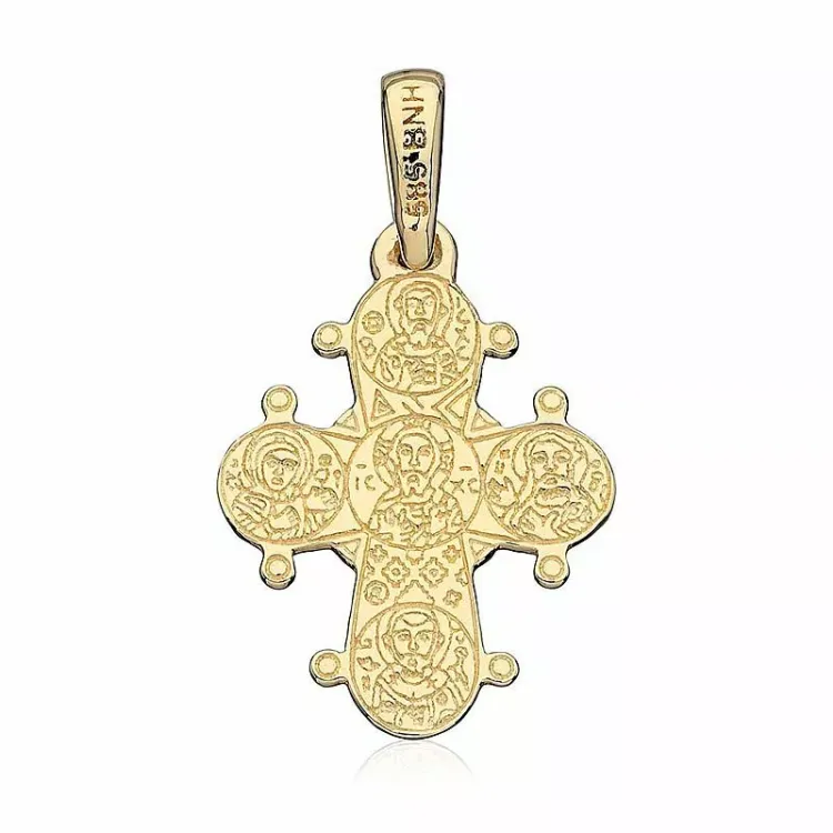 13 x 15 mm guld dagmarkors i 14 karat guld - Amoré