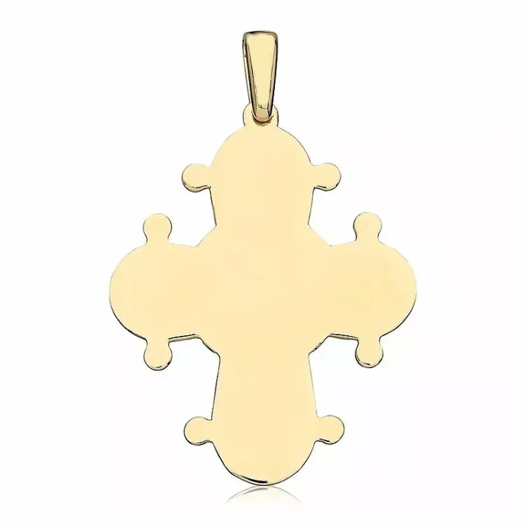 25 x 30 mm guld dagmarkors i 8 karat guld - Amoré
