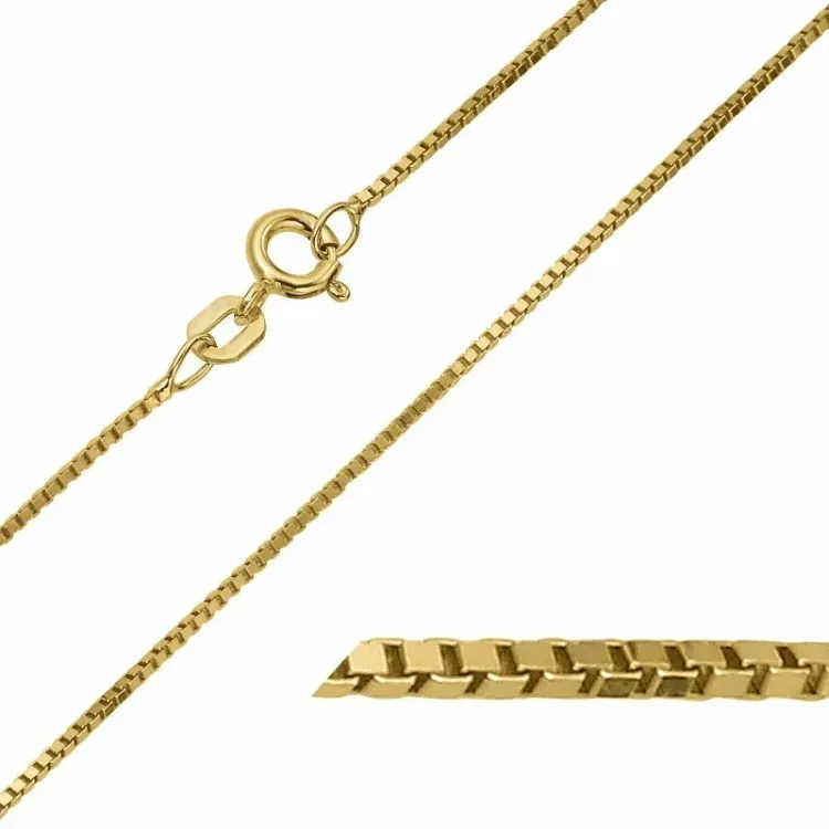 BNH veneziahalskedja i 14 karat guld 38 cm x 0,9 mm