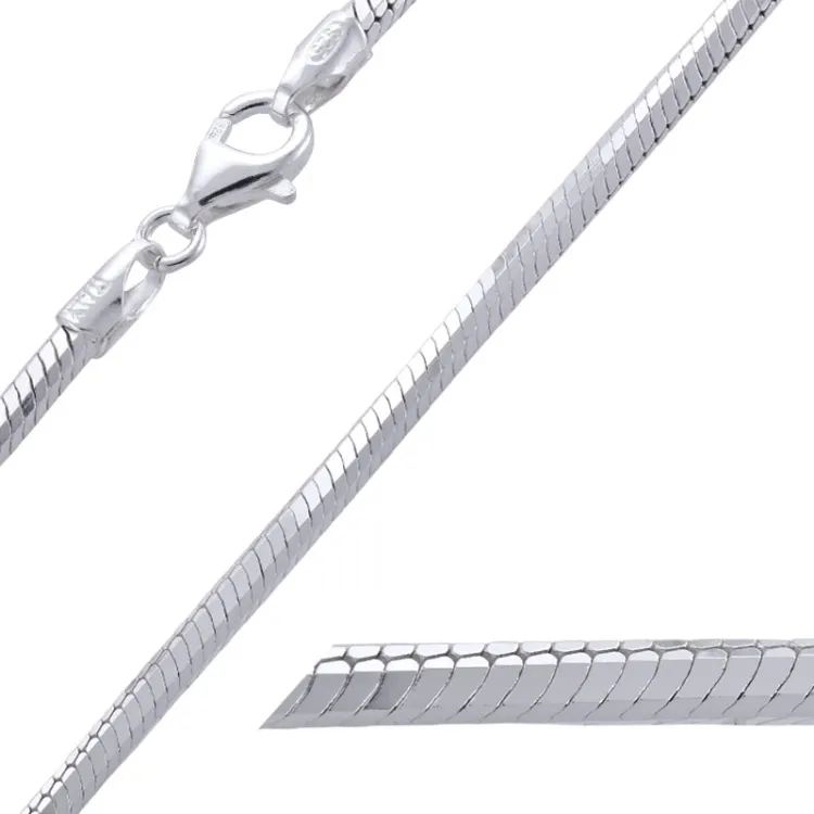 BNH ormhalskedja i silver 45 cm x 3,2 mm