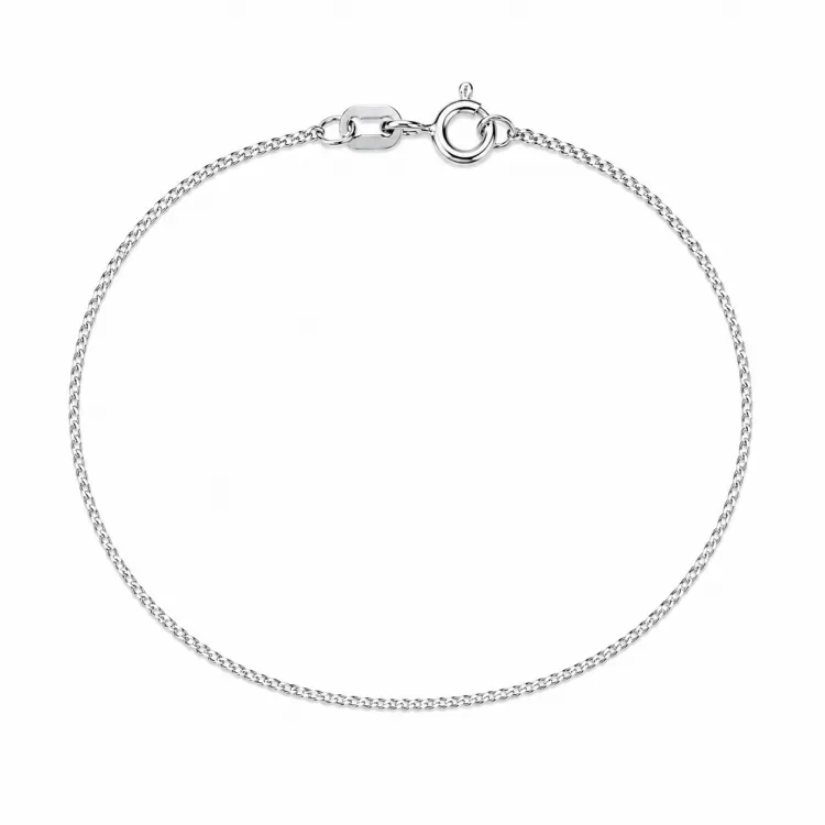 BNH panzerarmband i silver 21 cm x 1,3 mm