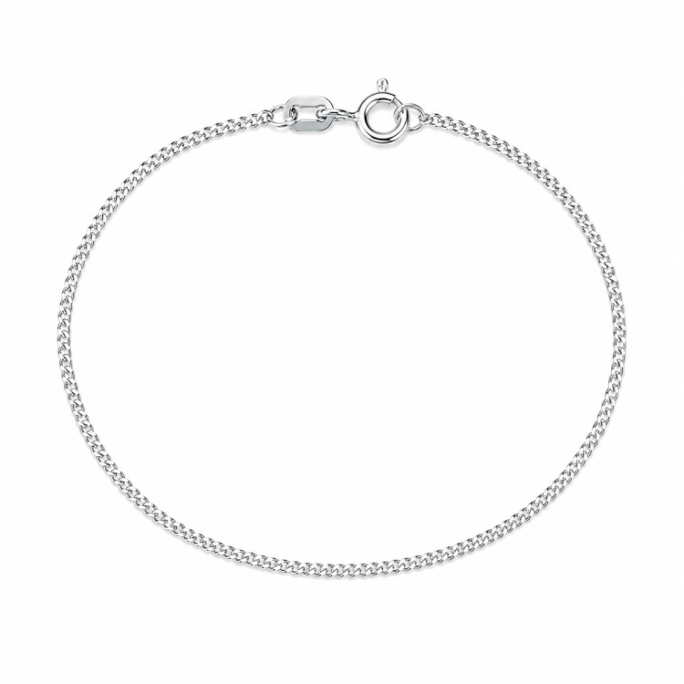 BNH panzerarmband i silver 17 cm x 1,8 mm