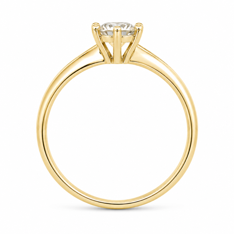 0,30 ct lab grown diamant solitärring i 9 karat guld 0,30 ct