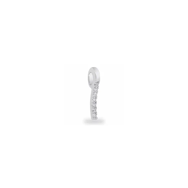 diamantberlocker i 14  carat vitguld 0,08 ct