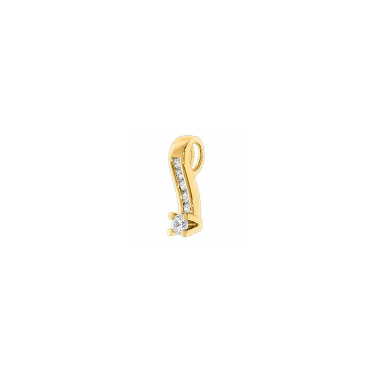 diamantberlocker i 14 carat guld 0,15 ct