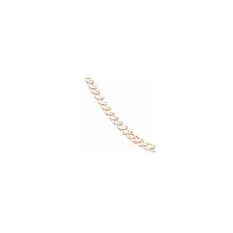 Elegant kort panzerhalskedja i silver 38 cm x 1,2 mm