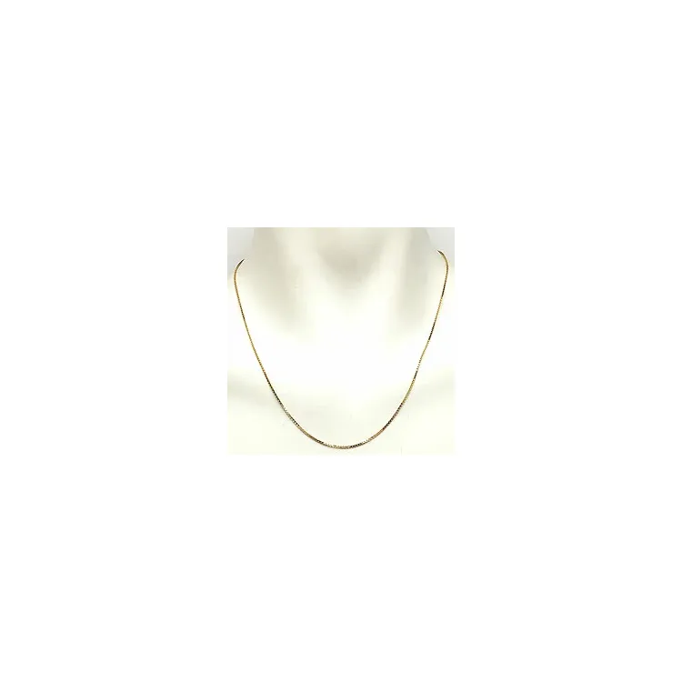veneziahalskedja i förgyllt silver 50 cm x 1,2 mm