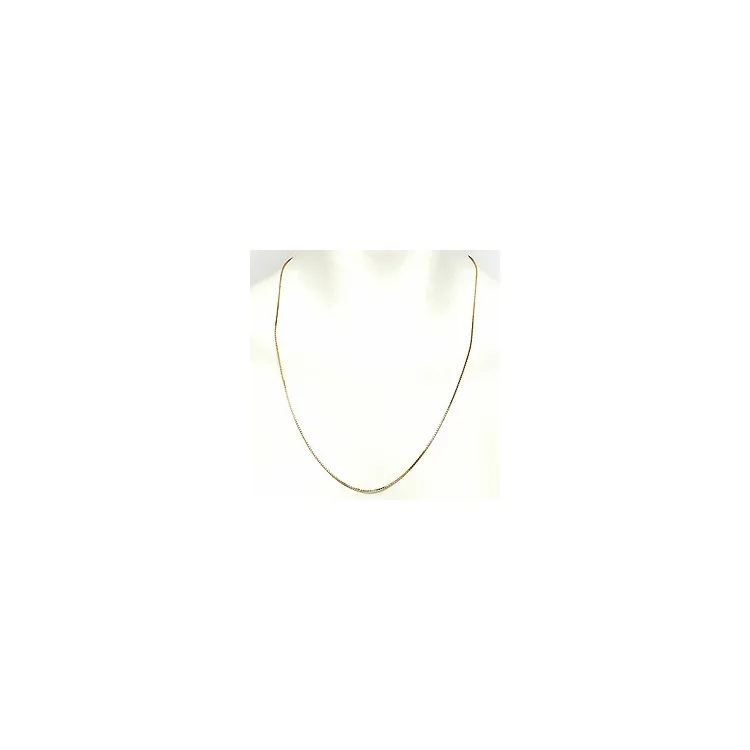 veneziahalskedja i förgyllt silver 60 cm x 1,2 mm