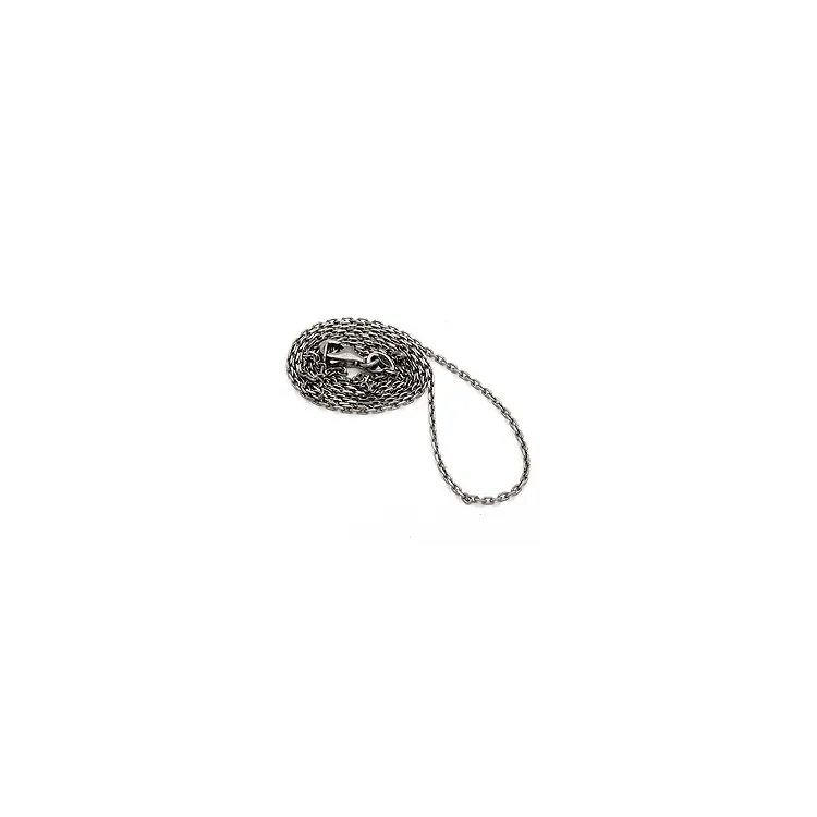Ankerhalskedja i svart rhodinerat silver 42 cm x 1,4 mm
