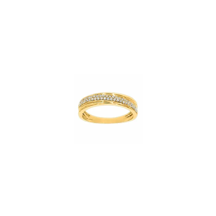 diamantring i 14  karat guld 0,20 ct