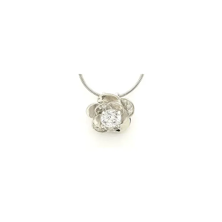 Blommaberlock i silver