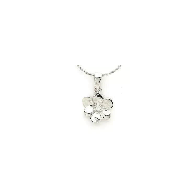 Blommaberlock i silver