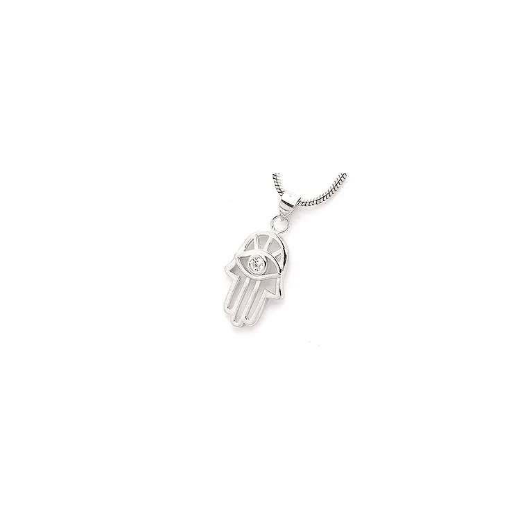 Hamsas hand hängen i silver