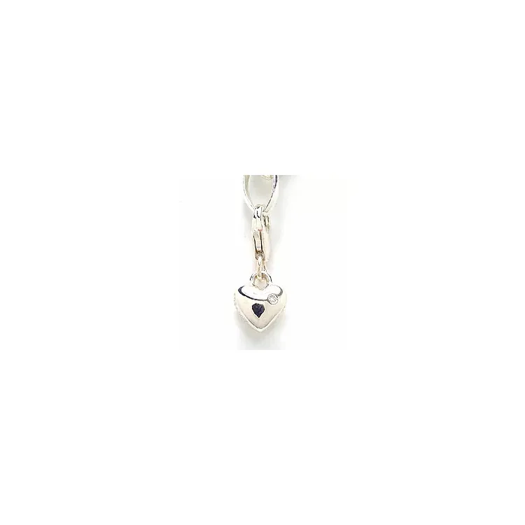 zirkon charm i silver 