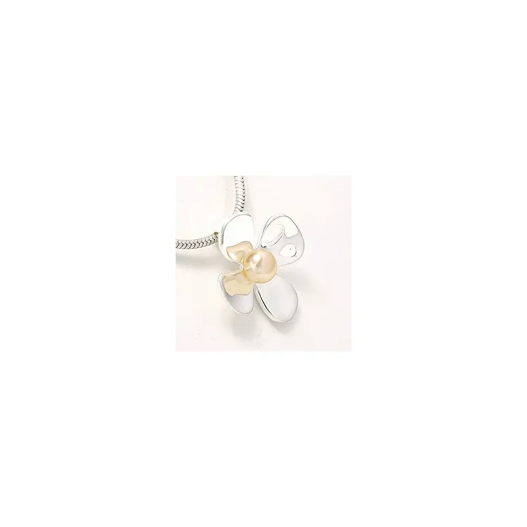Blommaberlock i silver