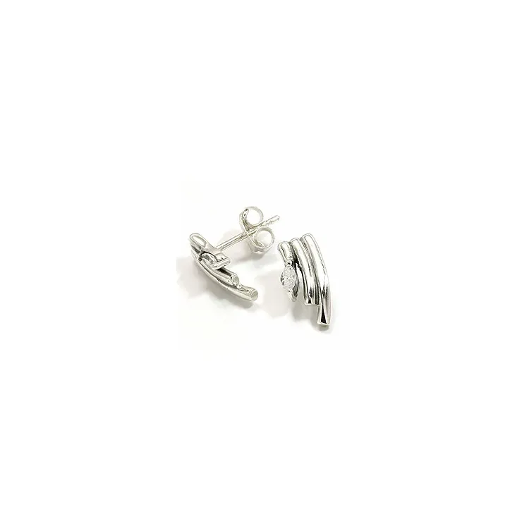 örhängestift i oxiderat sterlingsilver
