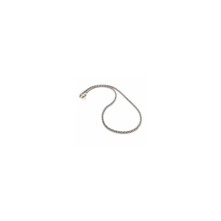 Halsband i oxiderat sterlingsilver 45 cm x 2,03 mm