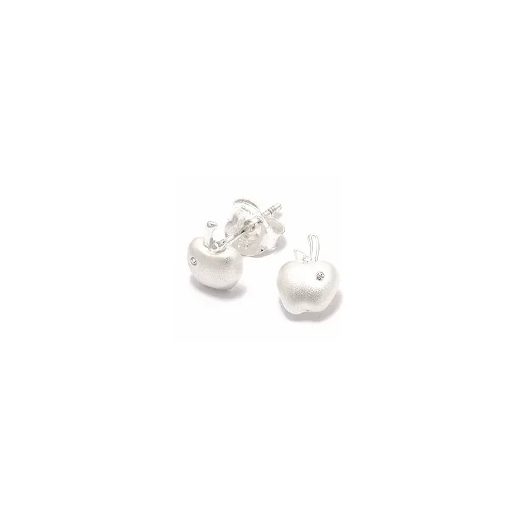 äpple örhängestift i silver