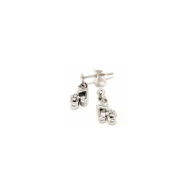 Nod örhängestift i oxiderat sterlingsilver