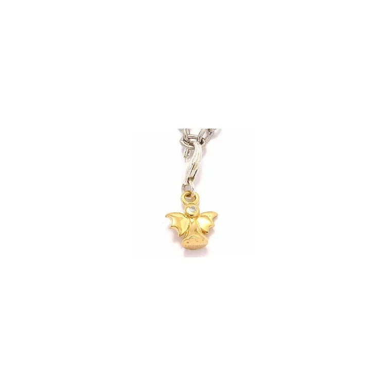 ängel charm i förgyllt silver 