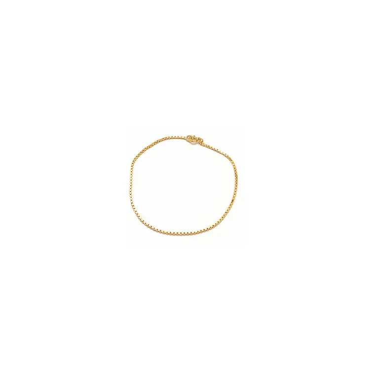 Veneziaarmband i förgyllt silver  x 1,3 mm