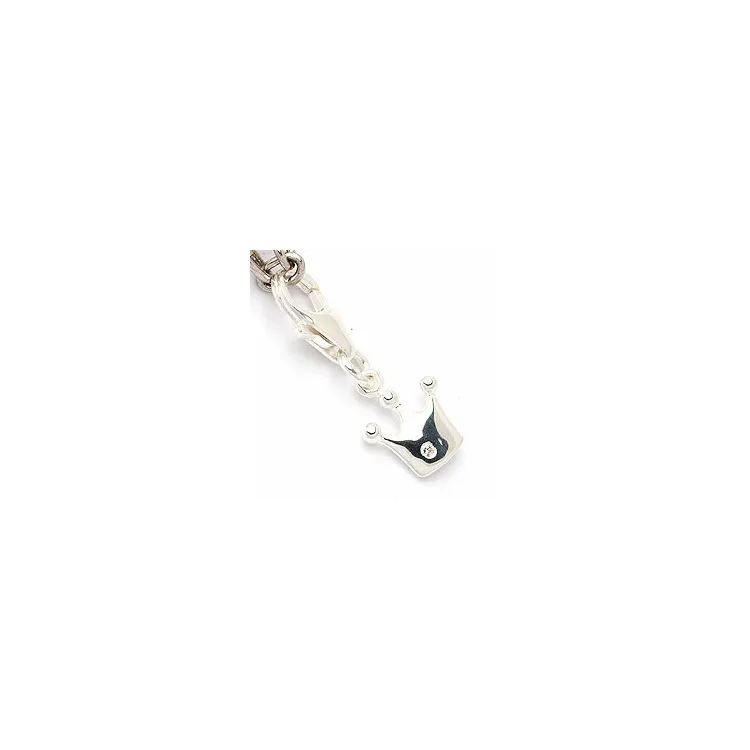 Krona charms till armband i silver