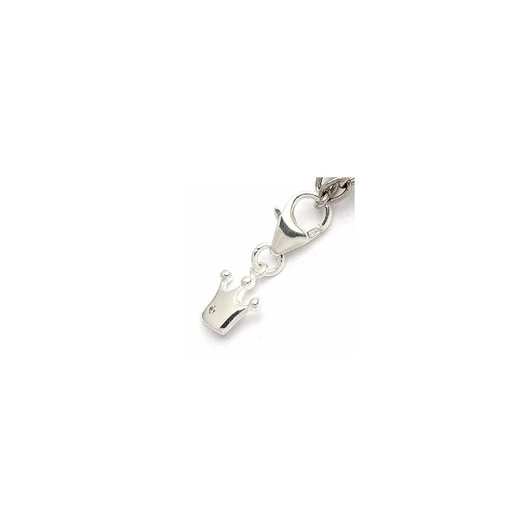 Krona charms till armband i silver