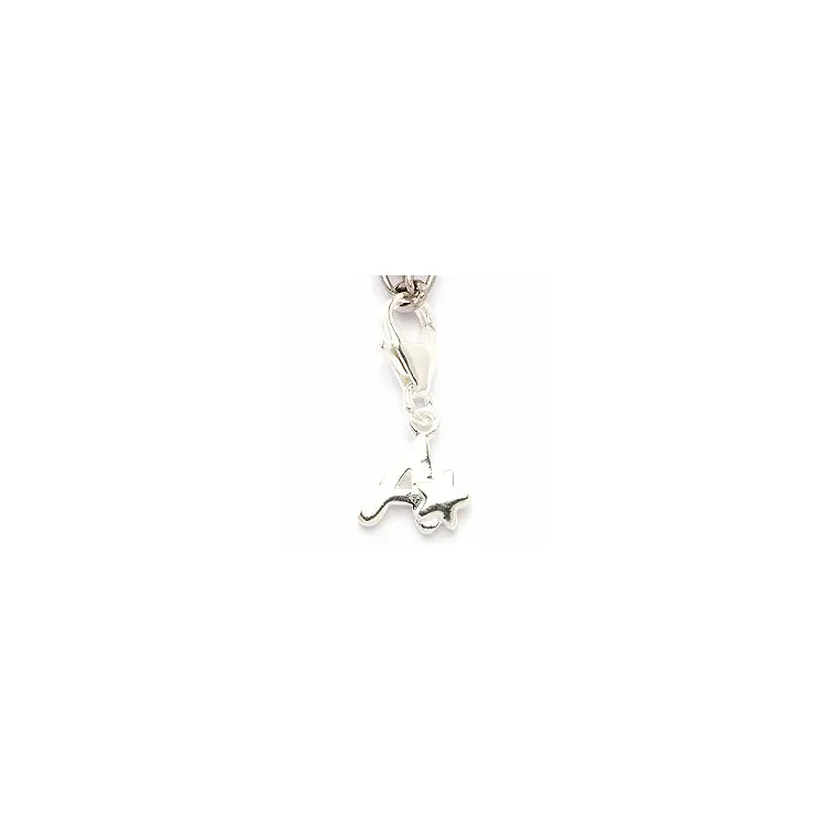 Bokstav a charm i silver 