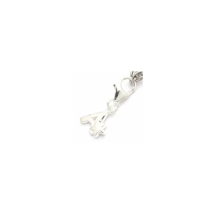 Bokstav a charm i silver 