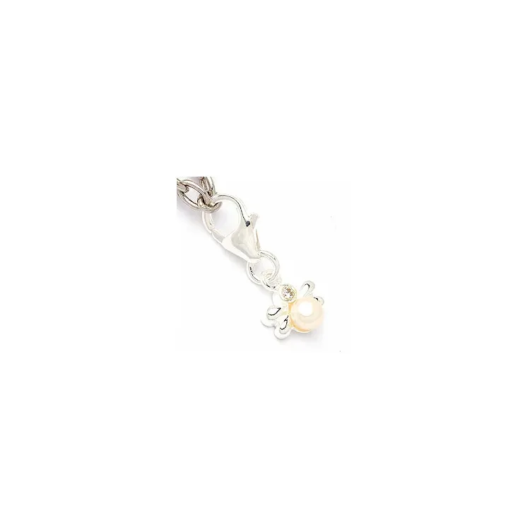 Pärla charm i silver 