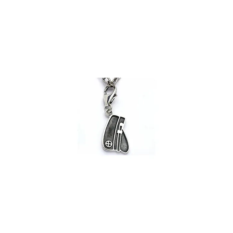 Studentmössa charm i oxiderat sterlingsilver 