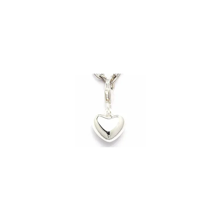 hjärta charms i silver