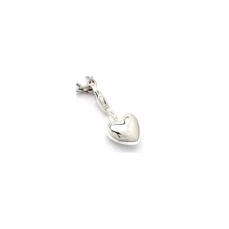 hjärta charms i silver