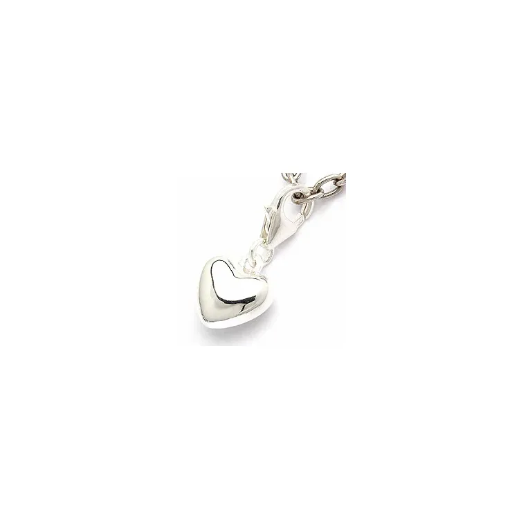 hjärta charms i silver