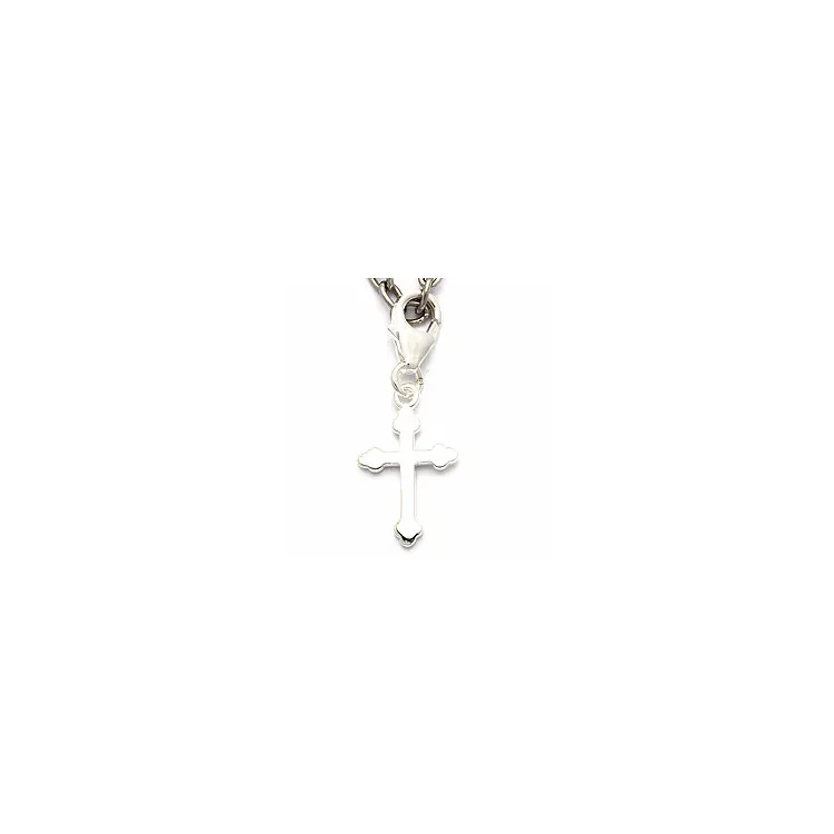 kors charms hängen i silver 