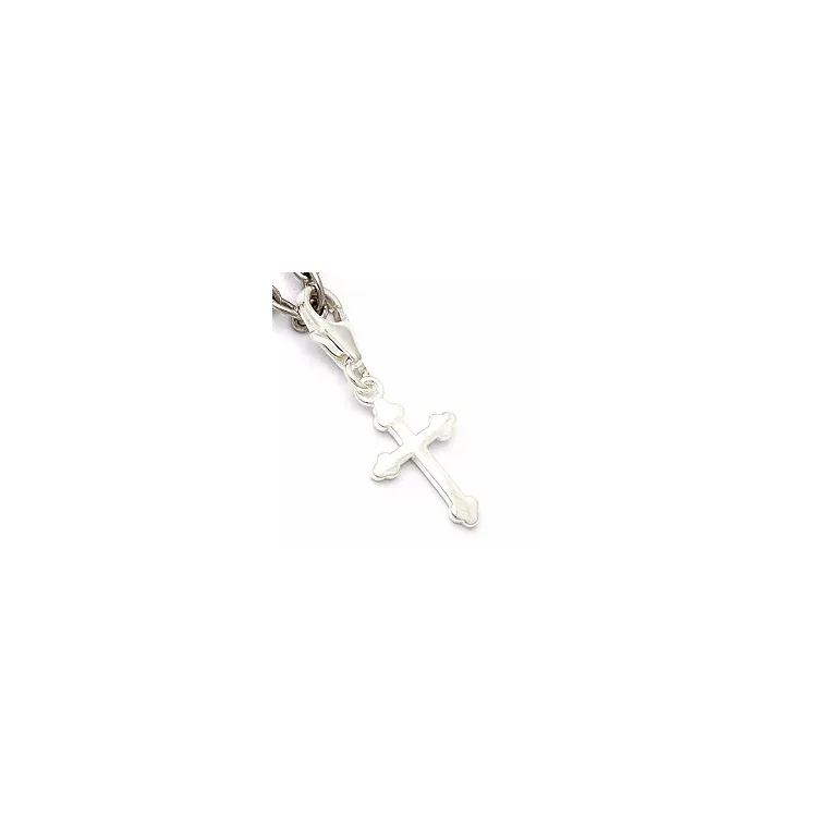 kors charms hängen i silver 